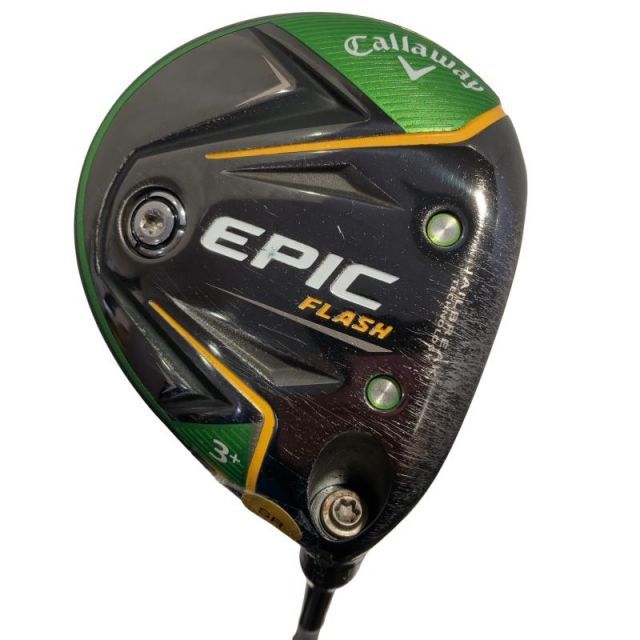 【中古】 キャロウェイ EPIC FLASH 3W+ USA フェアウェイウッド FW リシャフト (フレックスその他) メンズ 男性用 右利き 右用 Cランク ゴルフクラブ
