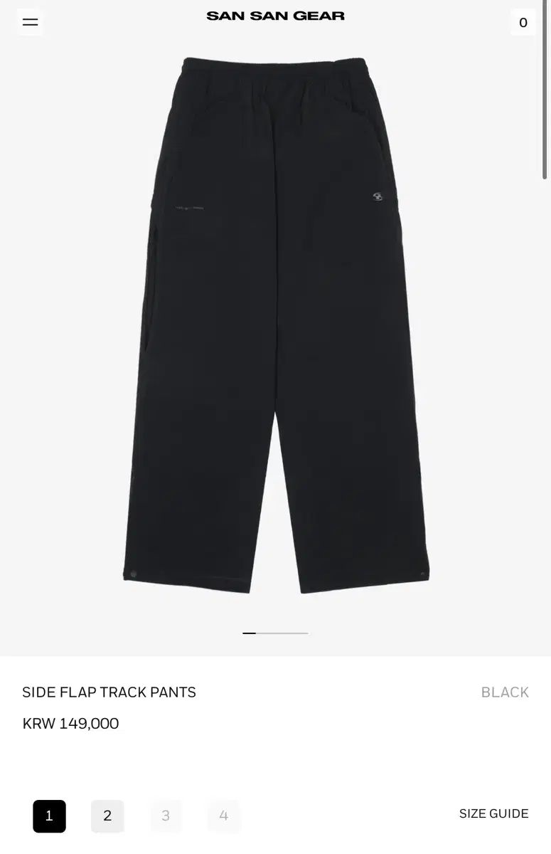 サンサンギアー サイドフラップ パンツ 3size 出品