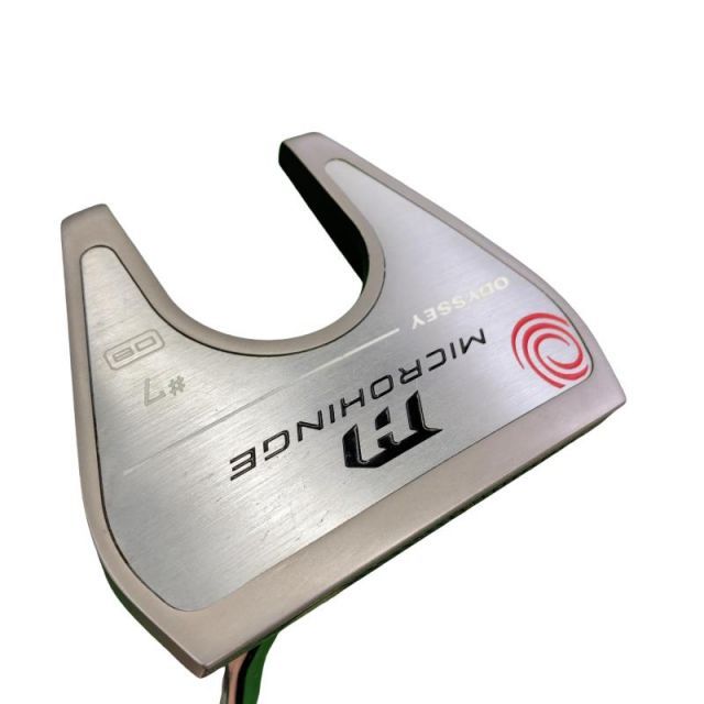 【中古】 オデッセイ MICROHINGE #7 DB 34インチ パター PT スチール (フレックスその他) メンズ 男性用 右利き 右用 Cランク ゴルフクラブ