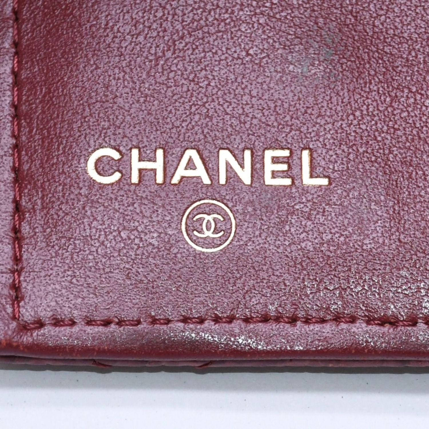 CHANEL シャネル カメリア型押し マトラッセ キーケース 26番台 カーフ 