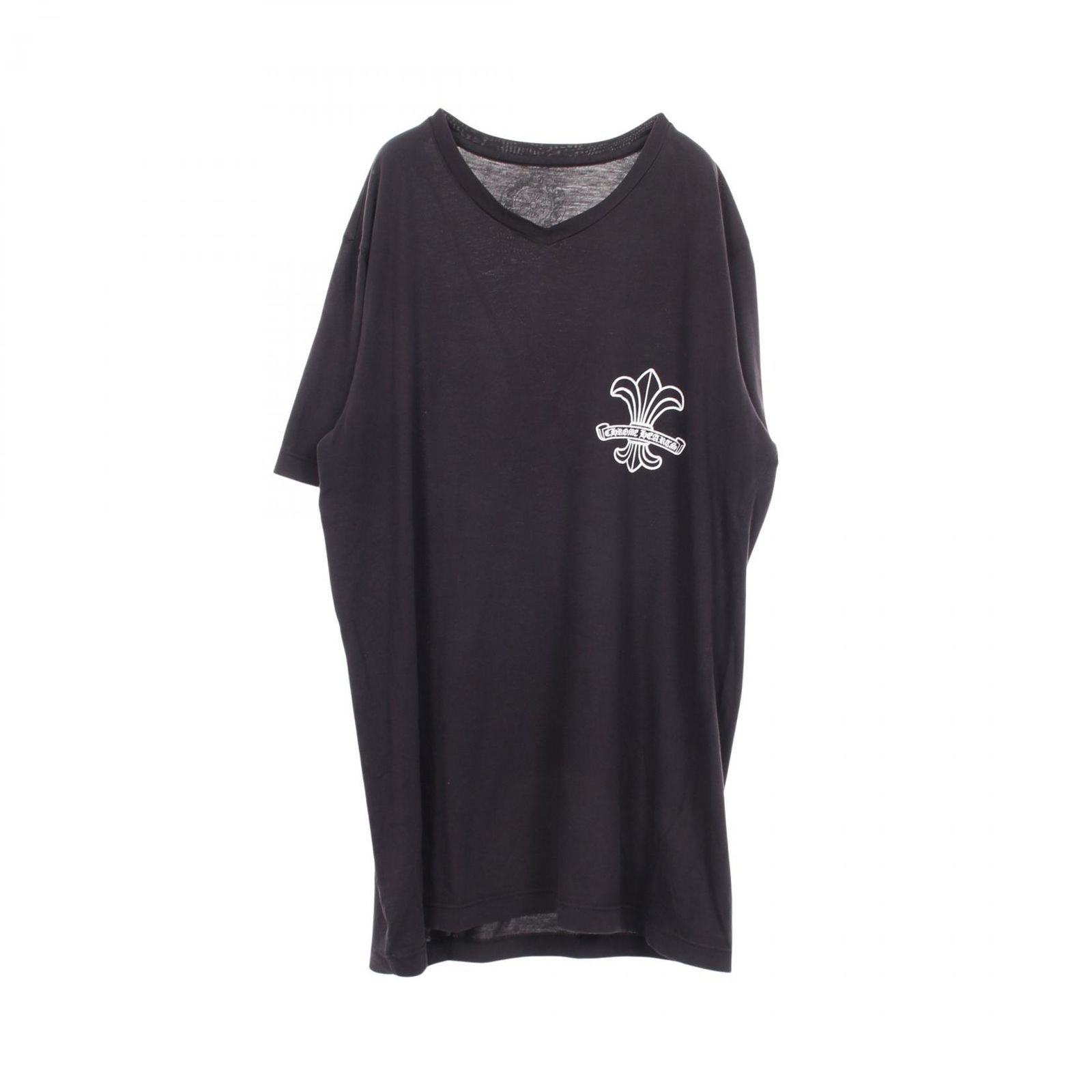 クロムハーツ CHROME HEARTS 半袖Tシャツ BSフレア Vネック コットン Tシャツ メンズ Used B