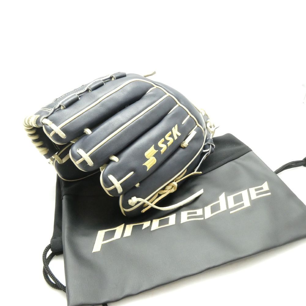 美品 SSK エスエスケイ プロエッジ オーダーグラブ 軟式野球グローブ ソルビット 55-21 右投げ 投手 内野手 ソフトボール スポーツ メンズ HU1925