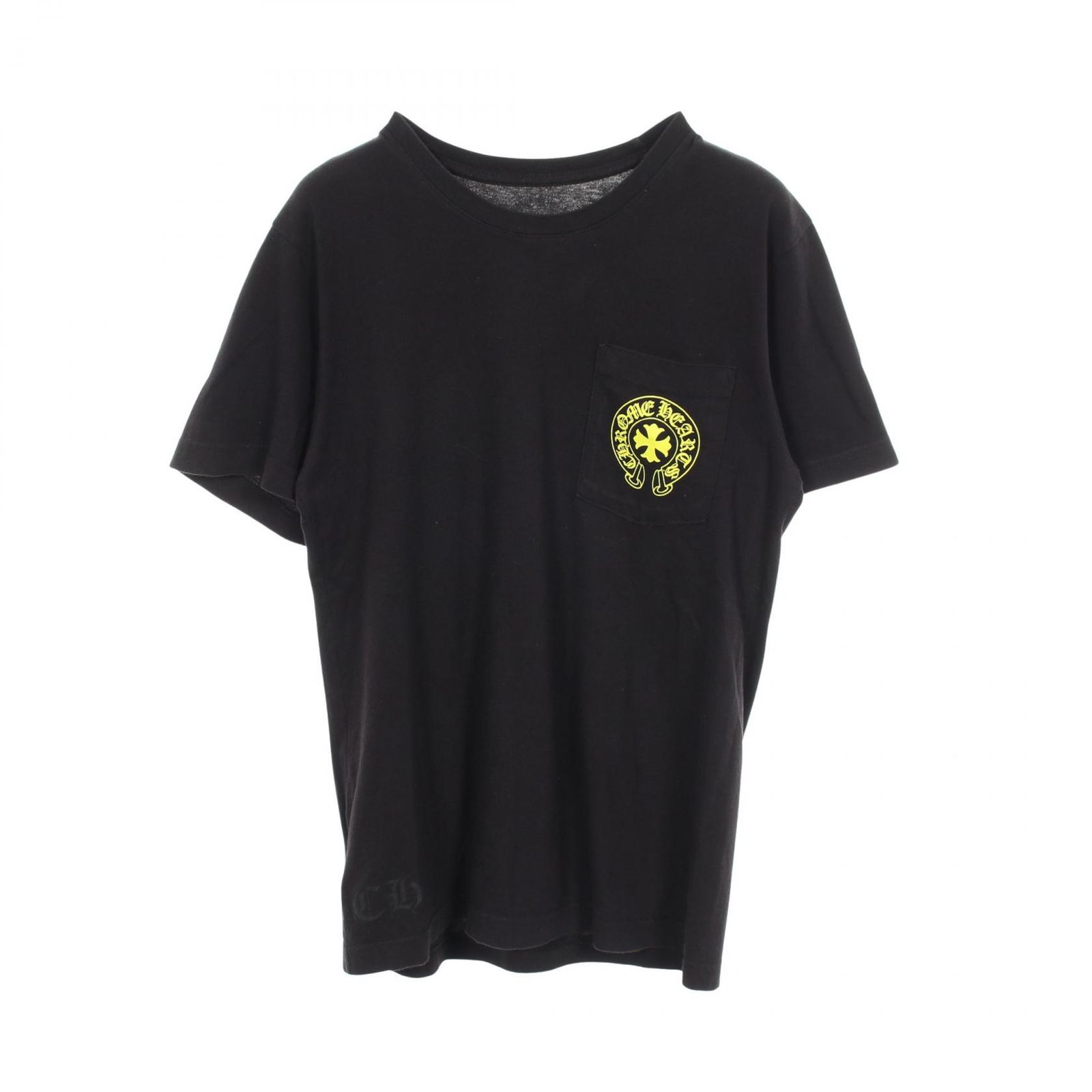 クロムハーツ CHROME HEARTS 半袖Tシャツ バックロゴ ポケット付き コットン Tシャツ メンズ Used B
