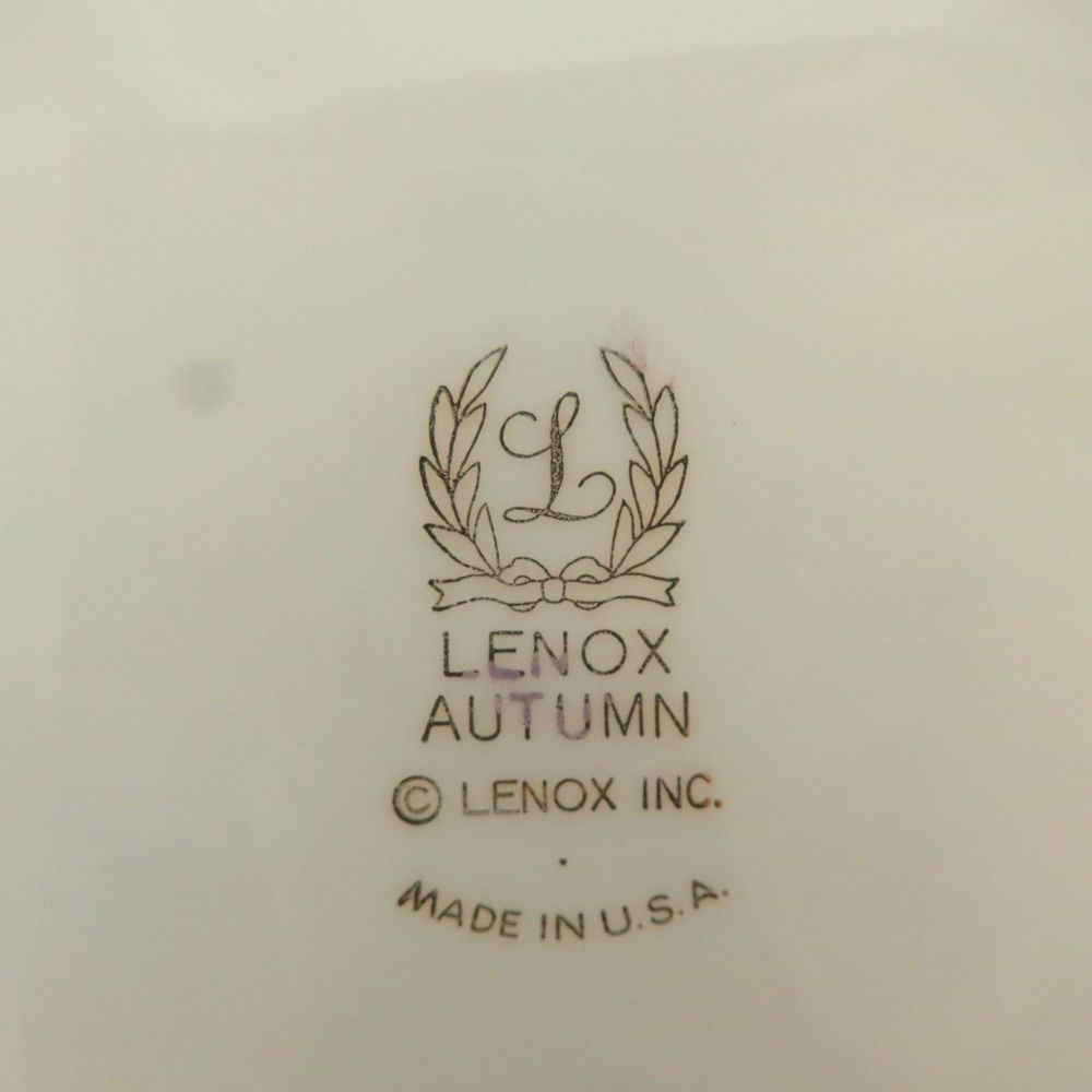 美品 LENOX レノックス AUTUMN オータム 中皿 4枚 16cmプレートセット