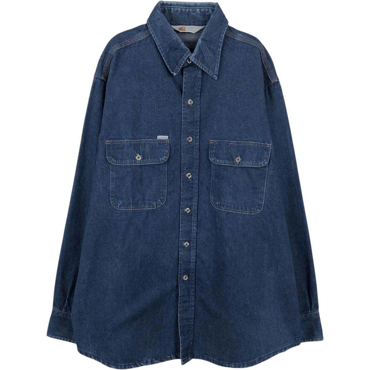 古着 カーハート Carhartt 長袖 デニムシャツ メンズXL相当/eaa652044