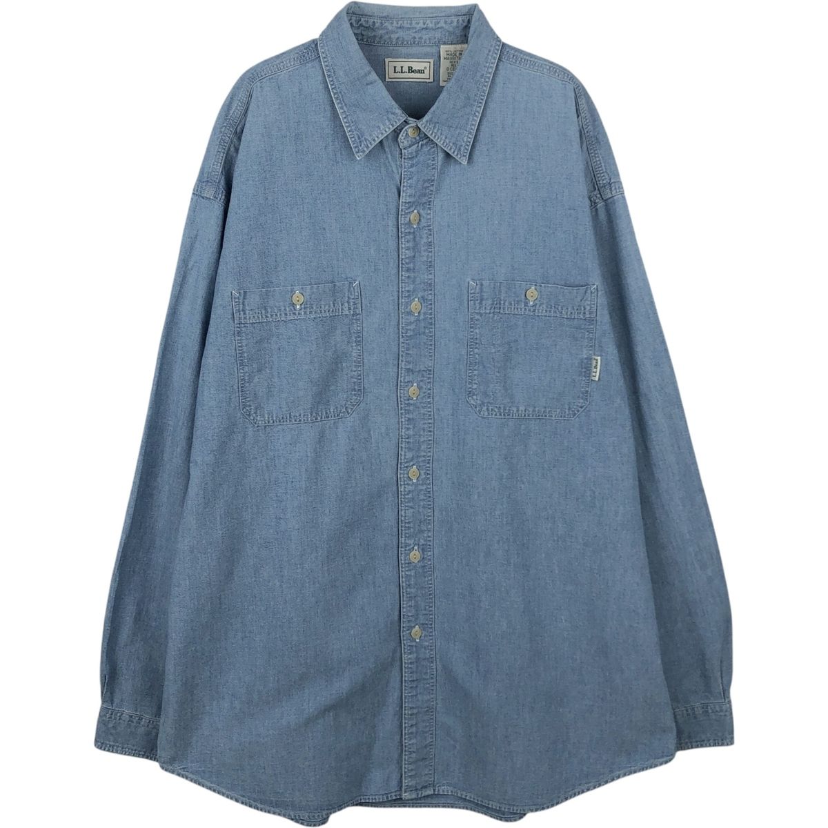 古着 ~90年代 エルエルビーン L.L.Bean 長袖 デニムシャツ メンズL相当 ヴィンテージ/eaa652040