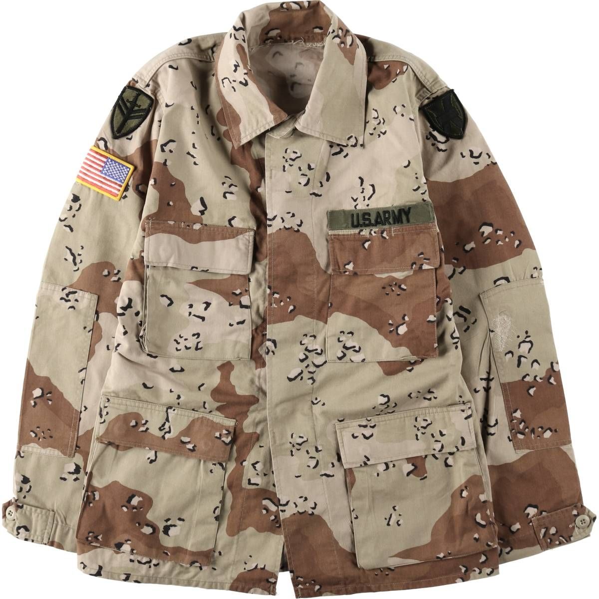 古着 80年代 米軍 U.S.ARMY 迷彩柄 6C デザートチョコチップカモ ミリタリー コンバットジャケット USA製 メンズM相当/eaa651690