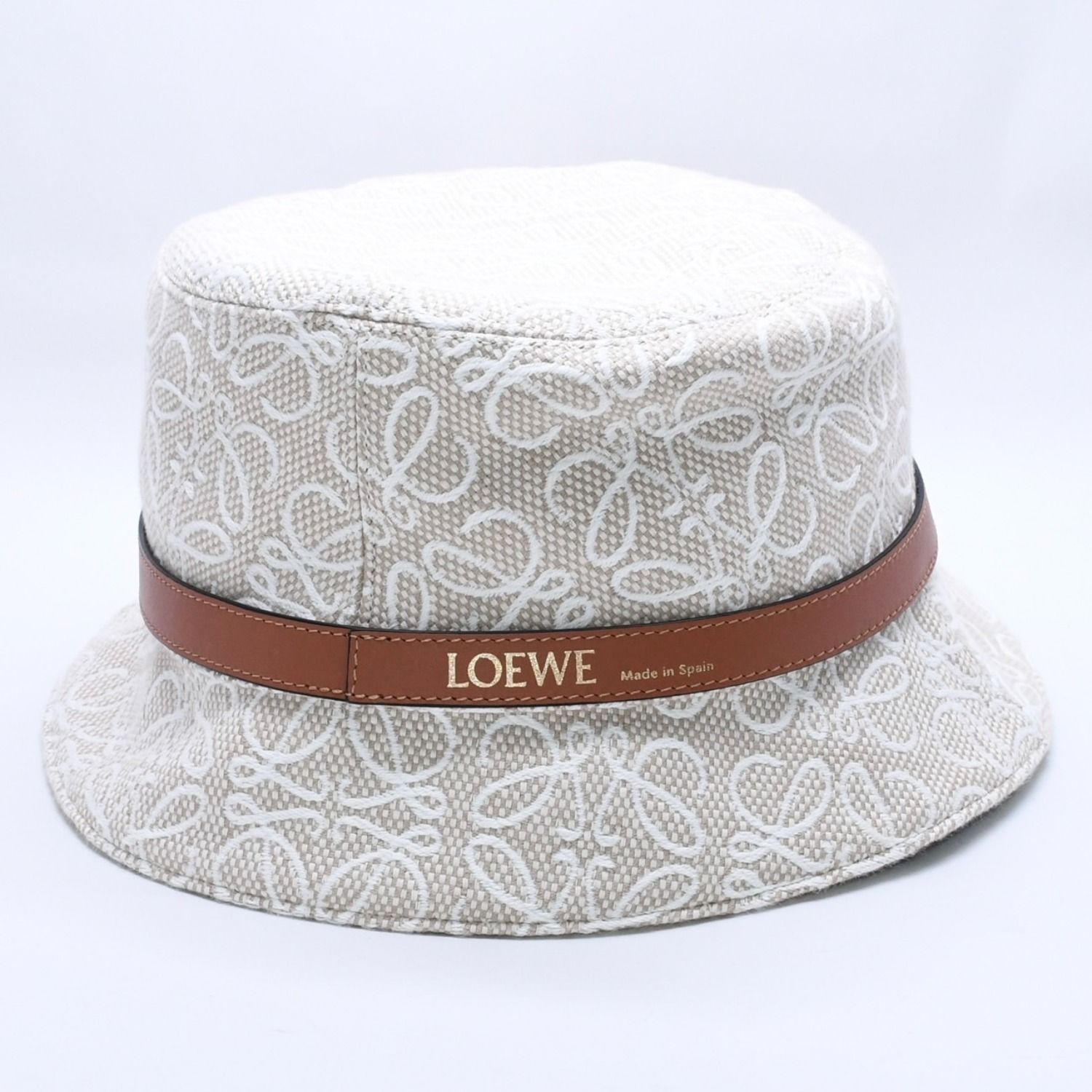 極美品 LOEWE ロエベ アナグラム ジャガード バケットハット