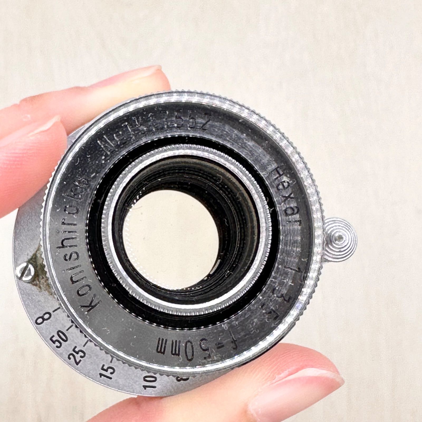 実用良品 小西六 Hexer 50mm F/3.5 Ｌ３９レンズ,フード付整備済 Konishiroku 小西六 Hexar 50mm F3.5 L39 M39 ライカLマウント 沈胴式