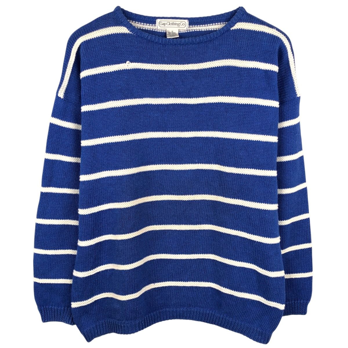 古着 80年代 ギャップ GAP オールドギャップ ボーダー柄 ラミー×コットンニットセーター メンズM相当 ヴィンテージ/eaa651548
