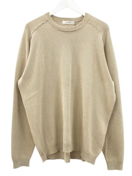 ノンネイティブ nonnative DWELLER SWEATER COTTON YARN 2025SS SAND 2 ニット 長袖 サンドベージュ コットン トップス 11,431円