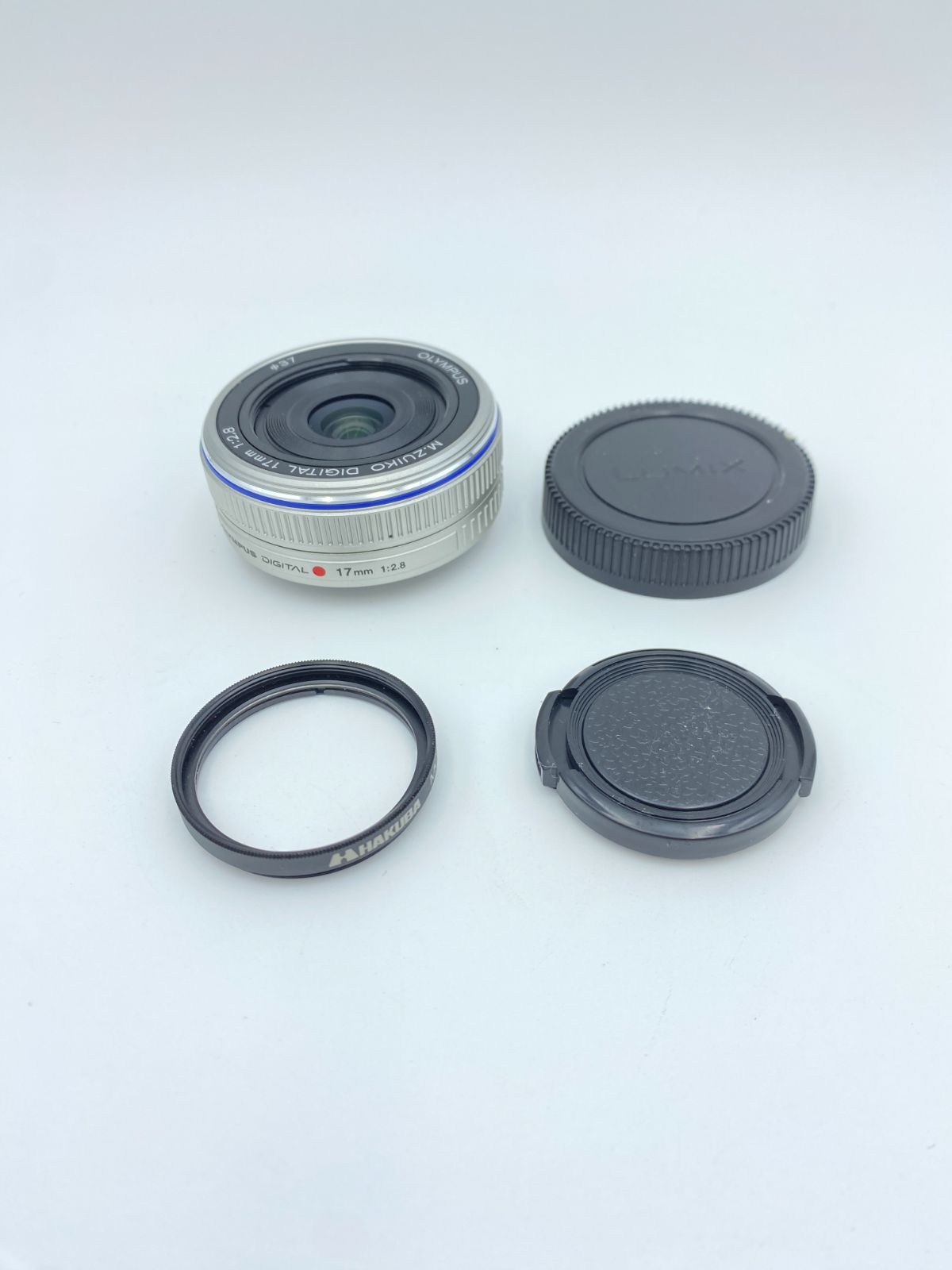 【動作確認済】OLYMPUS M.ZUIKO DIGITAL 17mm F2.8 シルバー マイクロフォーサーズ 単焦点レンズ