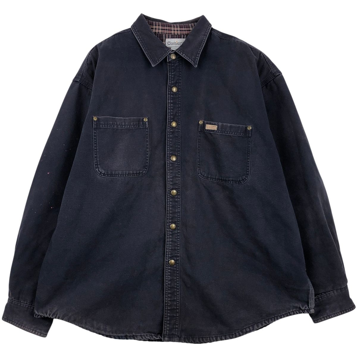 古着 カーハート Carhartt 長袖 ダックワークシャツ メンズXL相当/eaa605074