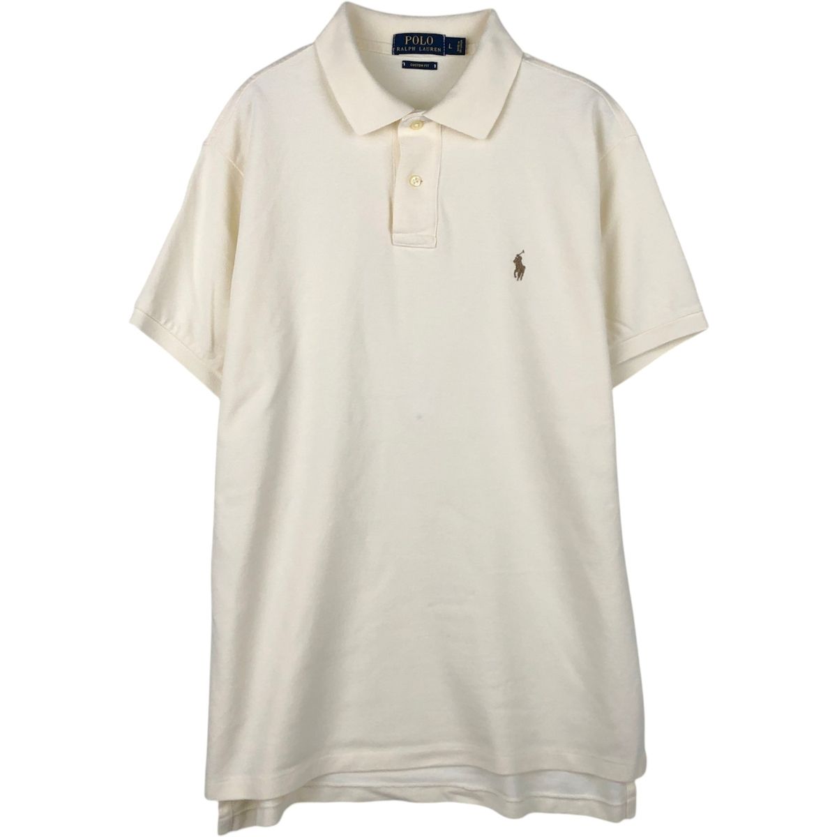 古着 ラルフローレン Ralph Lauren POLO RALPH LAUREN CUSTOM FIT 半袖 ポロシャツ メンズL相当/eaa648912