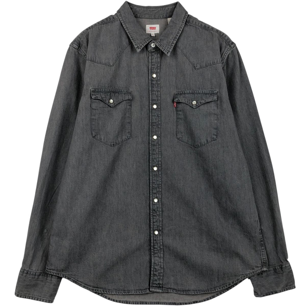 古着 リーバイス Levi's 長袖 デニムウエスタンシャツ メンズXL相当/eaa651990