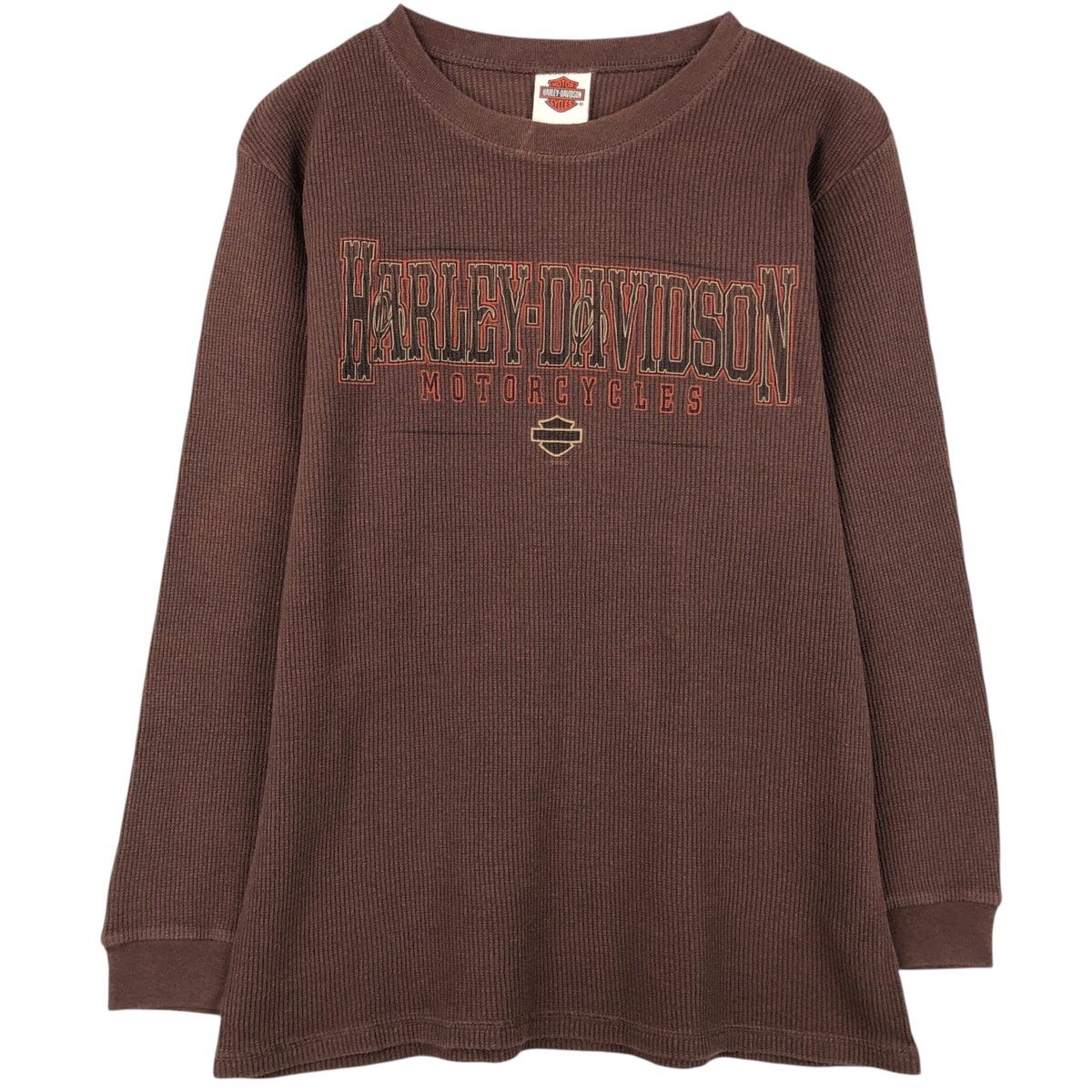 古着 ハーレーダビッドソン Harley-Davidson モーターサイクル サーマルロングTシャツ メンズM相当/eaa652990