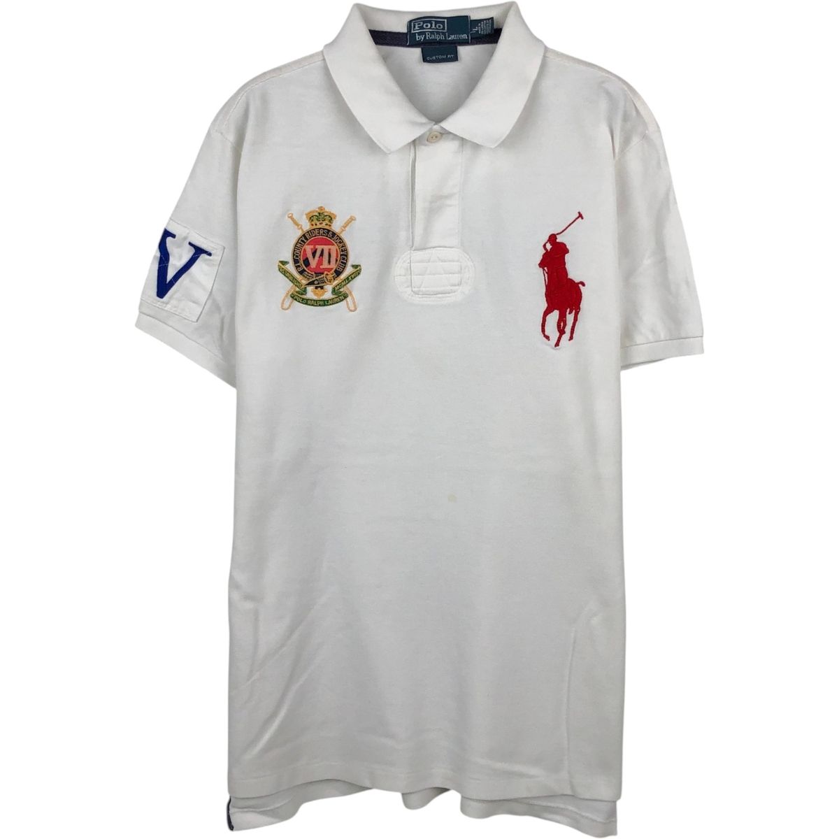 古着 ラルフローレン Ralph Lauren POLO by Ralph Lauren CUSTOM FIT ビッグポニー 半袖 ラガーシャツ メンズL相当/eaa648942
