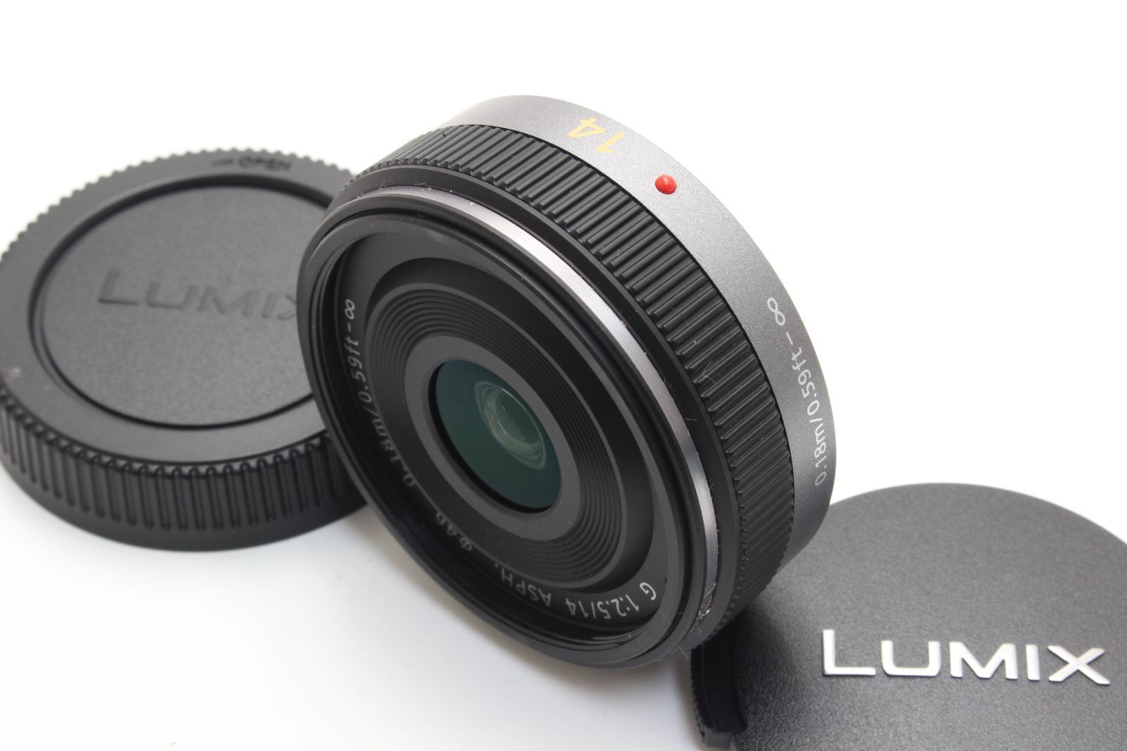 AA (極上美品) Panasonic パナソニック LUMIX G 14mm F2.5 H-H014 マイクロフォーサーズ 初期不良返品無料 6-58