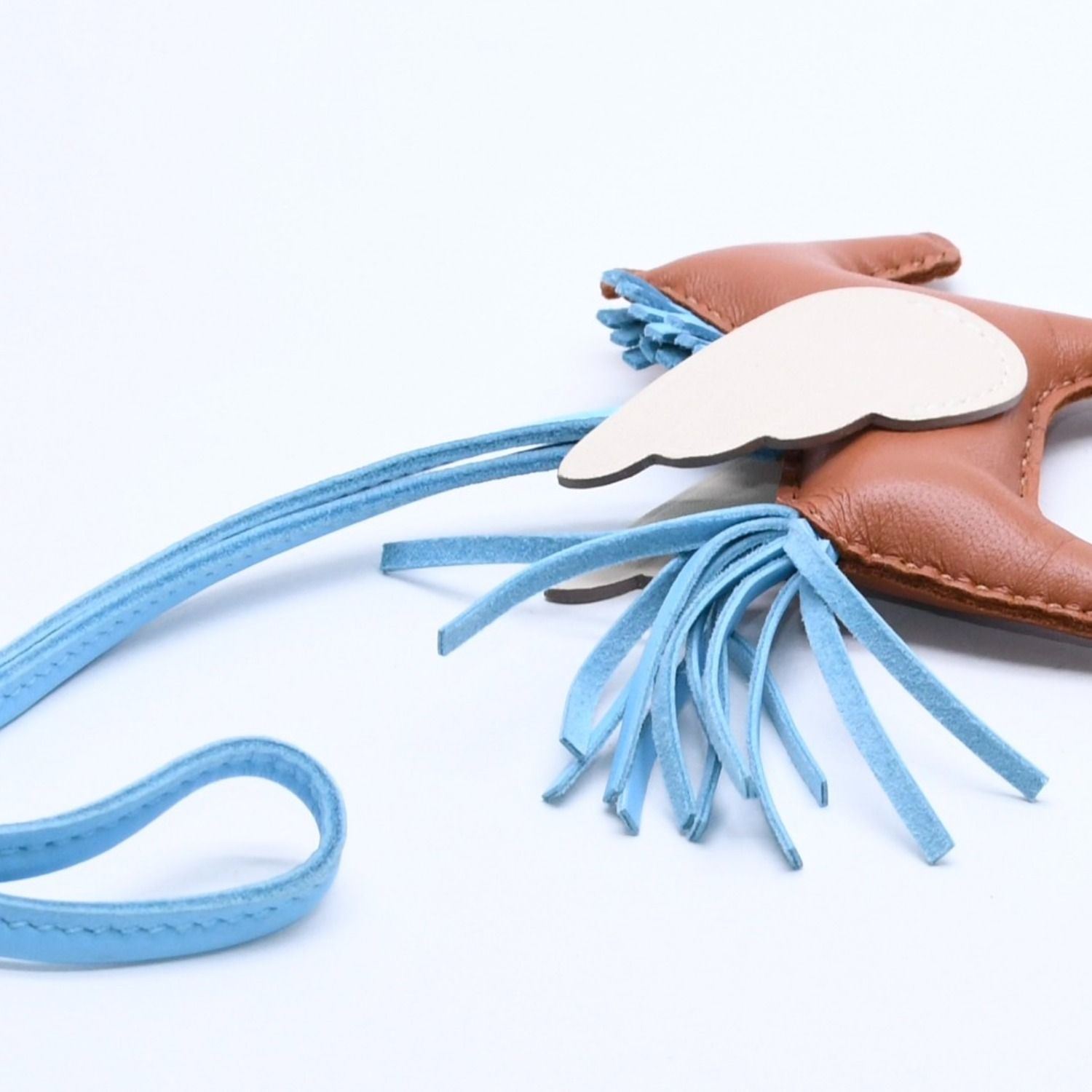 極美品 HERMES エルメス ロデオチャーム ペガサスPM ゴールド セレステ