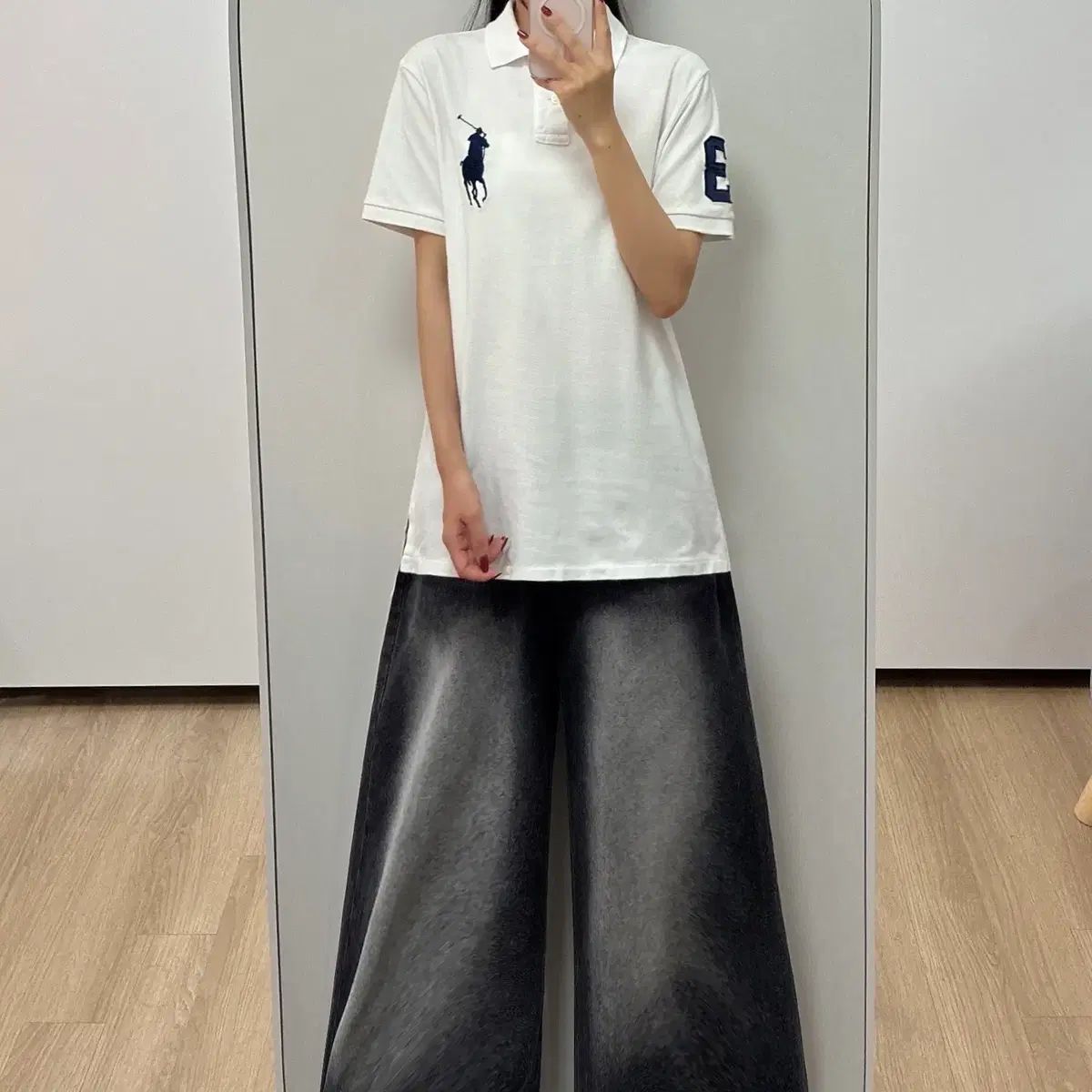 ポロ ラルフローレン ビックポニー 白 Kara 半袖 Tシャツ