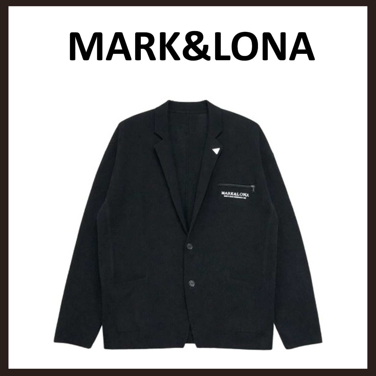 未使用　MARK&LONA（マークアンドロナ）　ニットジャケット　48　ブラック