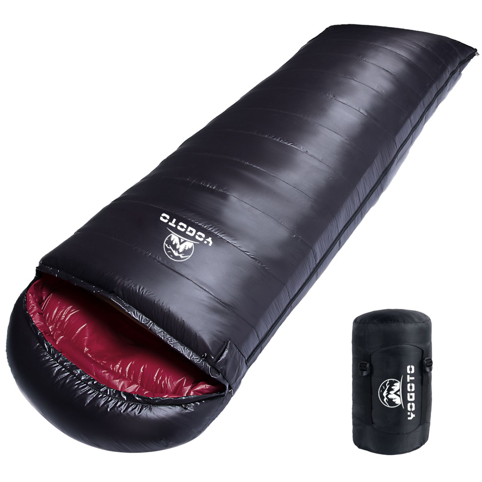 2個セット】YOGOTO ダウンシュラフ 650FP 冬用寝袋 キャンプ 防災 寝袋