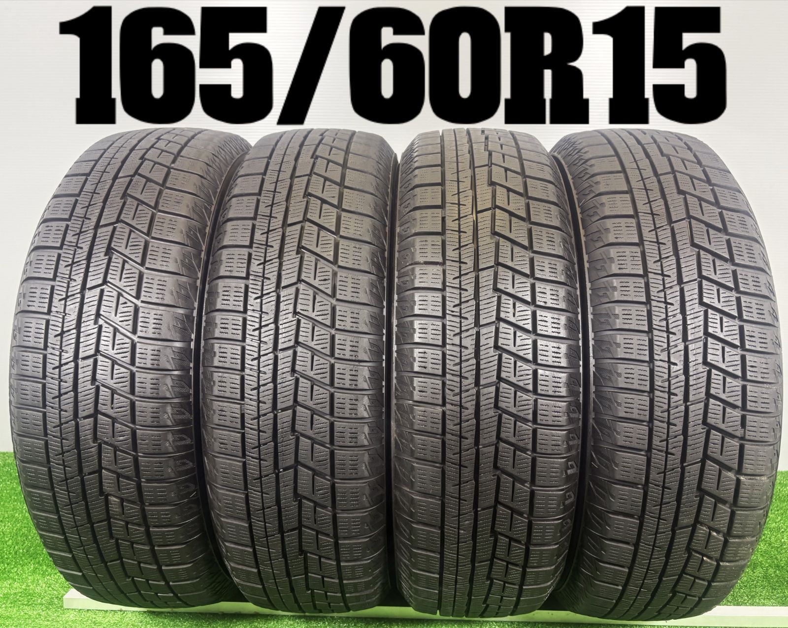 送料無料★165/60R15 ヨコハマ IG60 2021年製 4本 冬 タイヤ スタッドレス 中古 TB1328