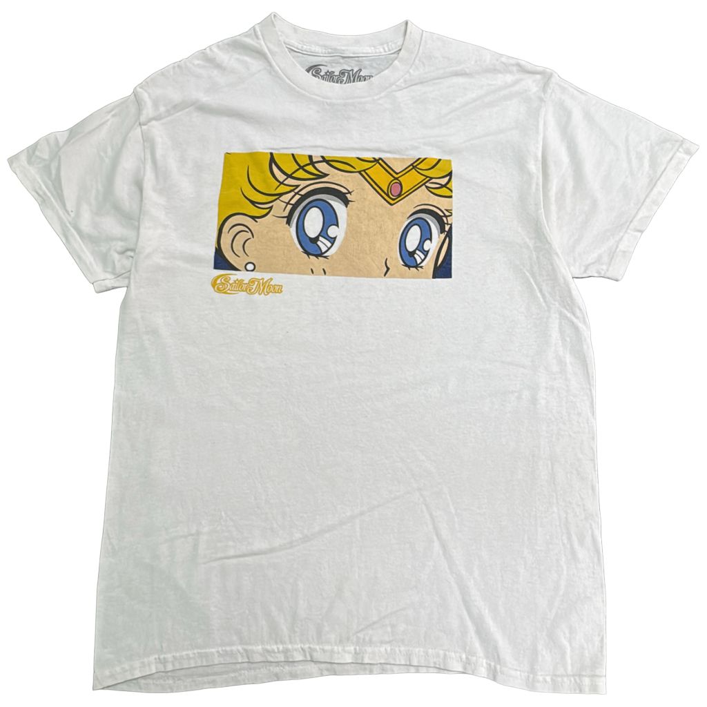 美少女戦士セーラームーン 月野うさぎ 半袖Ｔシャツ アニメ キャラクター ホワイト(メンズ M)中古 古着 Y4010