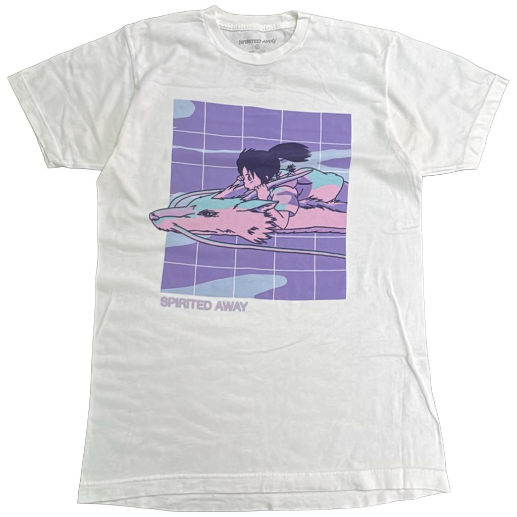 ジブリ 千と千尋の神隠し Ｔシャツ アニメ ムービー ホワイト(メンズ L)中古 古着 Y4017