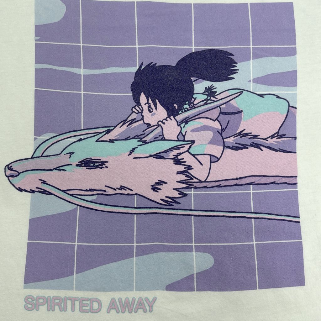 ジブリ 千と千尋の神隠し Ｔシャツ アニメ ムービー ホワイト(メンズ L)中古 古着 Y4017