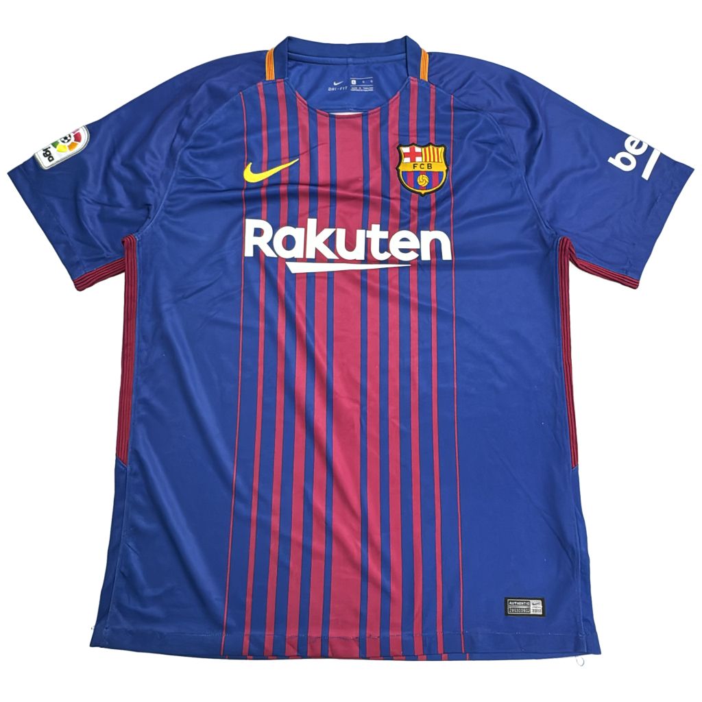 NIKE ナイキ FCバルセロナ サッカーシャツ ユニフォーム サッカー ブルー(メンズ L)中古 古着 Y4020