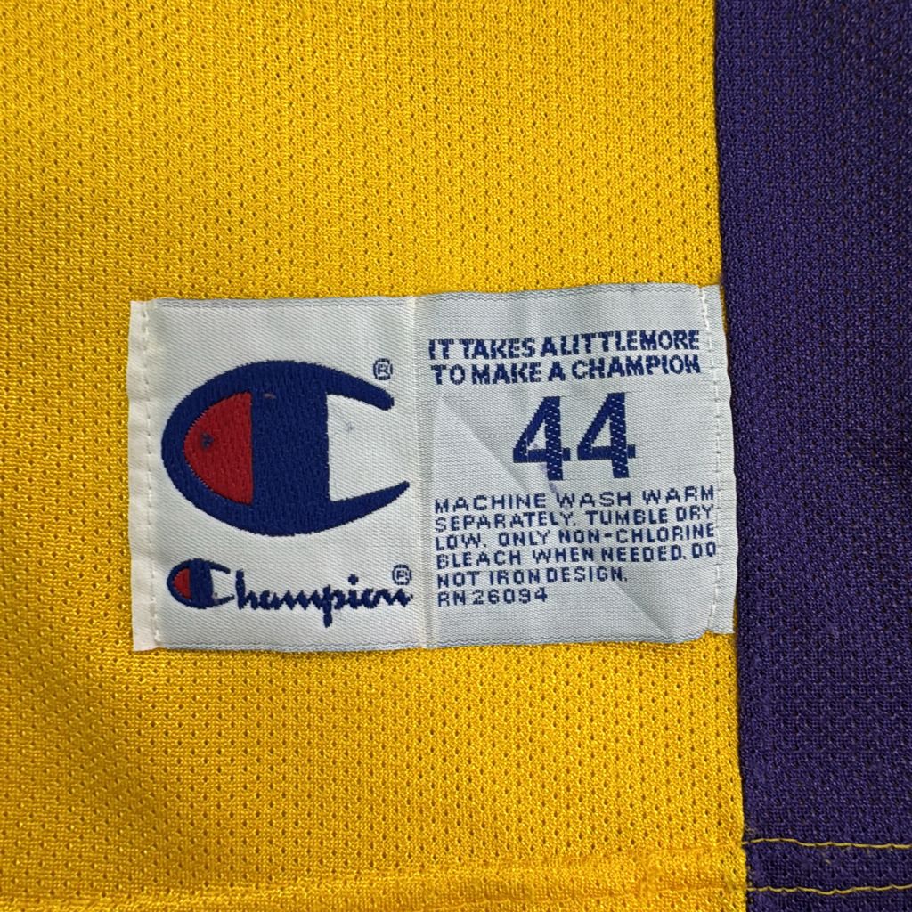 Champion チャンピオン NBA ロサンゼルス・レイカーズ コービー・ブライアント ユニフォーム プロチーム バスケ(メンズ L)中古 古着 Y4063 Champion チャンピオン NBA ロサンゼルス・レイカーズ コービー