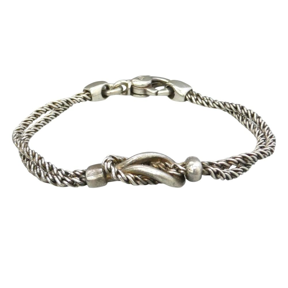 TIFFANY&Co. ティファニー センターノット ダブルロープ ブレスレット