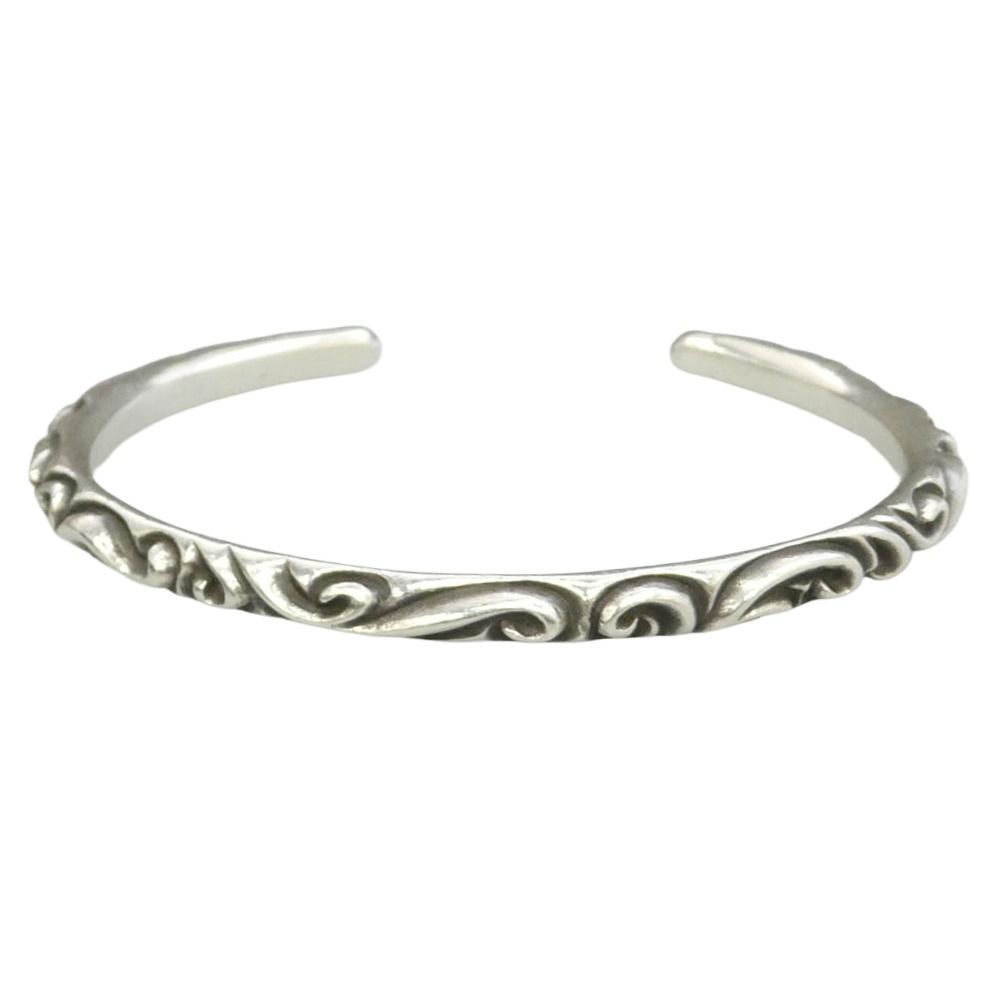 CHROME HEARTS クロムハーツ（原本無） ＃2 BANGLE SCROLL スクロールバンド バングル ブレスレット シルバー系【中古】