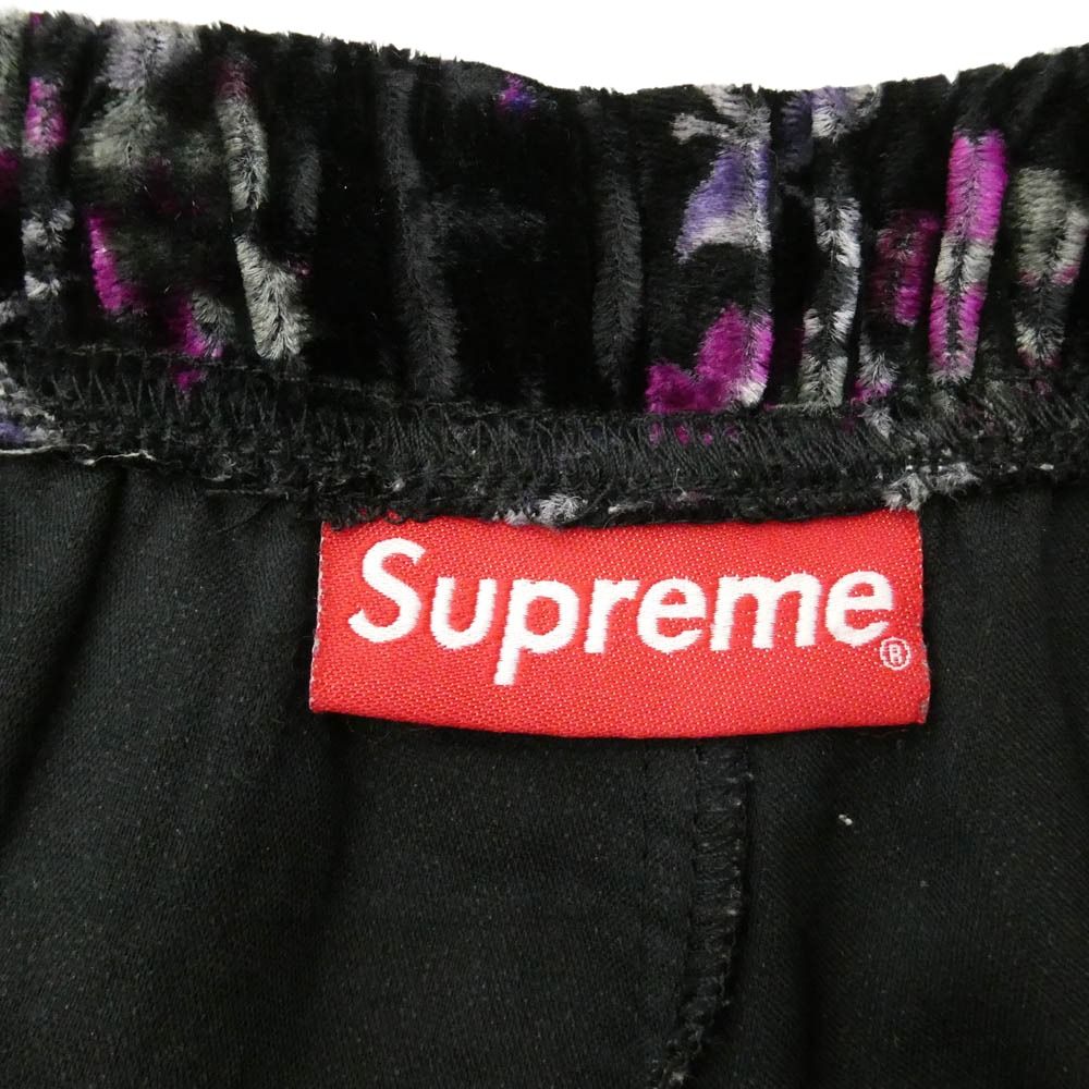 Supreme シュプリーム 19AW Floral Velour Shorts アーチロゴ ベロア