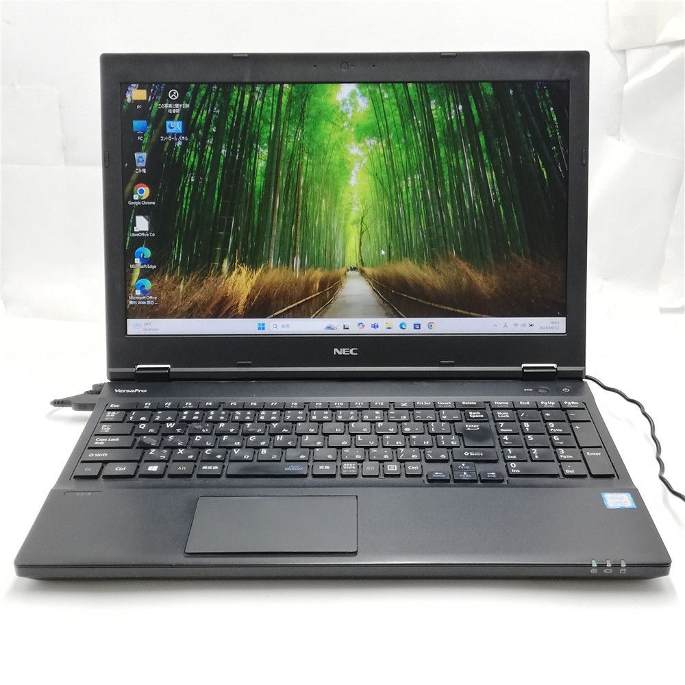 高性能 Wi-Fi有 中古ノートパソコン NEC VKH19XZG4 Core i7 8650U 8GB 256GB 高速SSD DVDマルチ 無線 Bluetooth Windows11 Office 即使用可