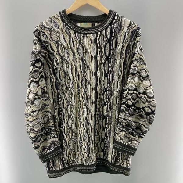 【中古】COOGI 90s 3Dニット マルチカラー S クージー[24]
