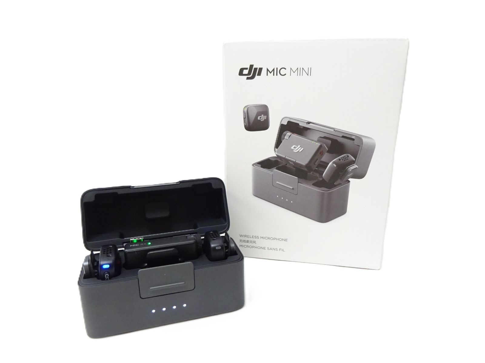 【未使用】DJI MIC MINI 2TX ＋ 1RX 充電ケース DM3005 ピンマイク ワイヤレス
