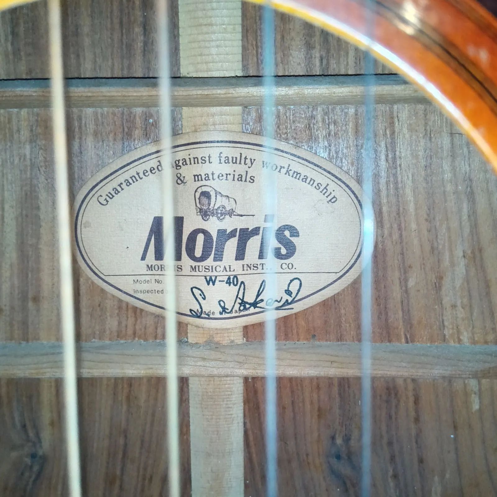 MORRIS W-40 アコースティックギター サンバースト - メルカリ
