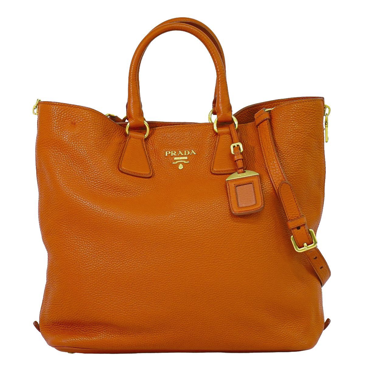 本物 プラダ PRADA レザー 2WAY ショルダーバッグ トートバッグ