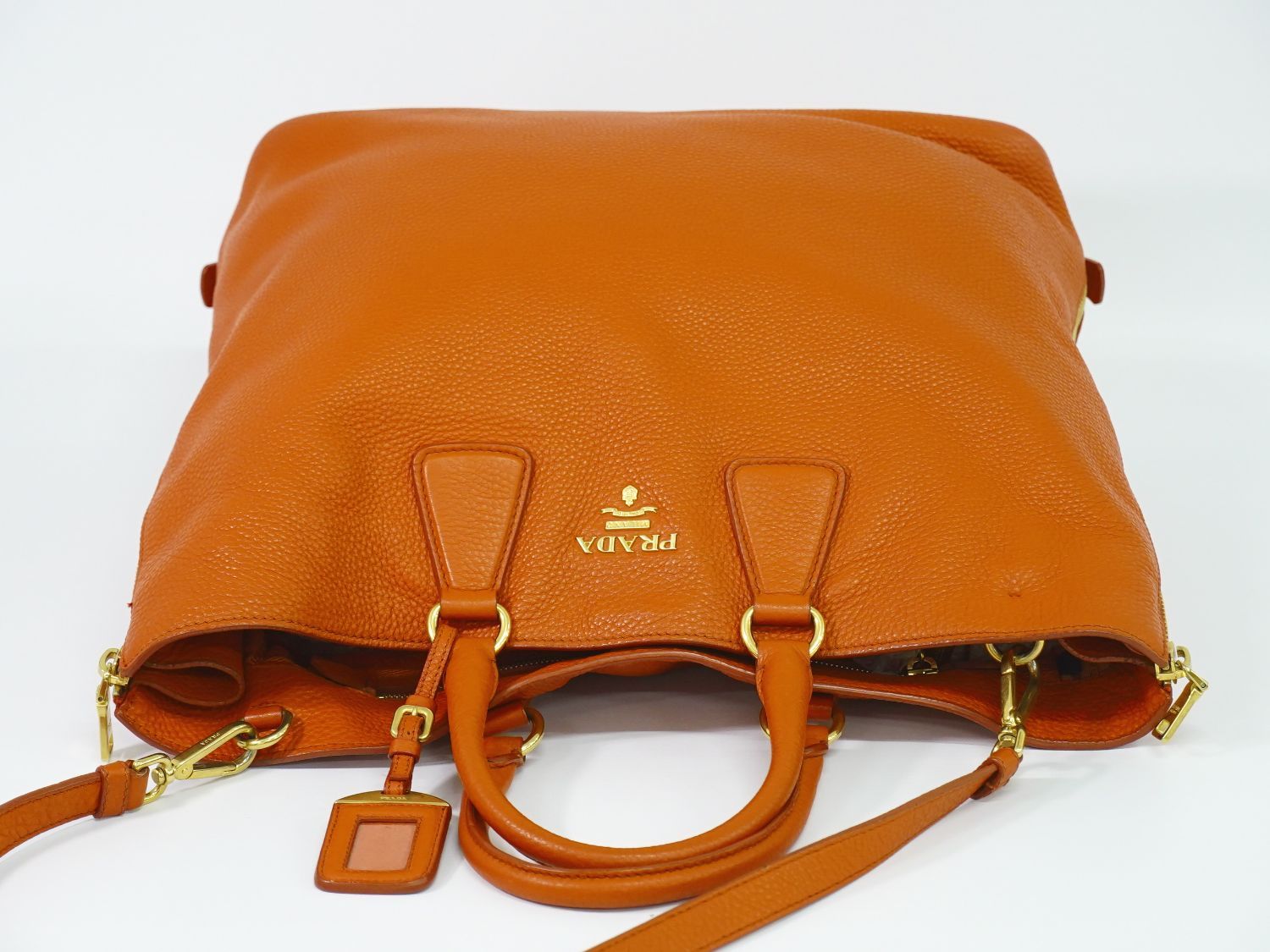 本物 プラダ PRADA レザー 2WAY ショルダーバッグ トートバッグ