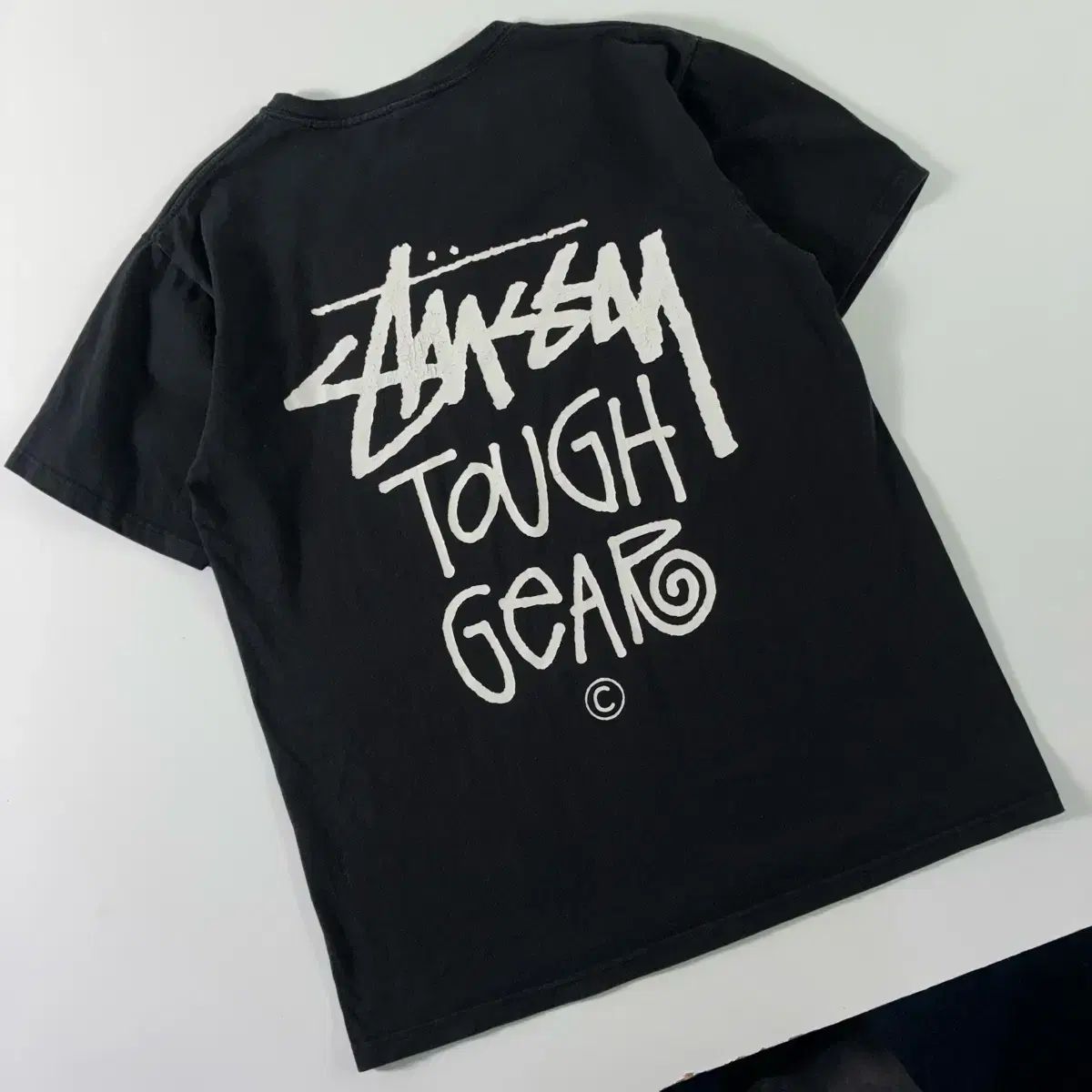 STUSSY ステューシー タフギア ブラック 半袖Tシャツ