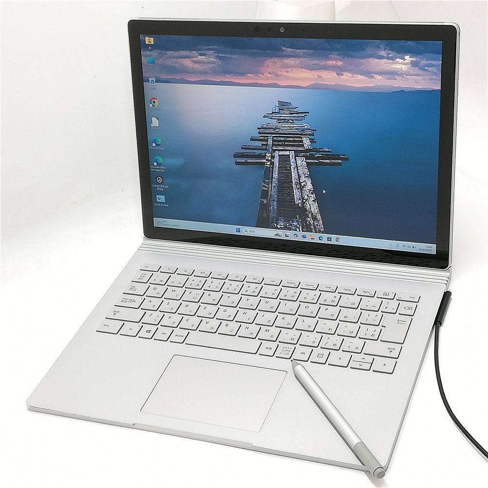 高性能 ペン付 Microsoft 中古ノートパソコン Surface Book 2 Core i7 8650U 16GB 512GB 高速SSD 無線LAN Wi-Fi Windows11 Office 即使用可