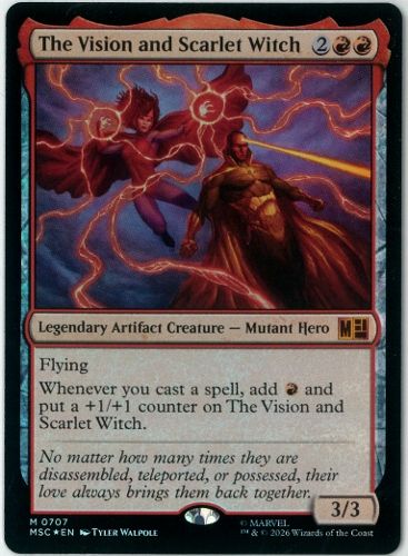 FOIL/MTG/英語版/ヴィジョンとスカーレット・ウィッチ/The Vision and
