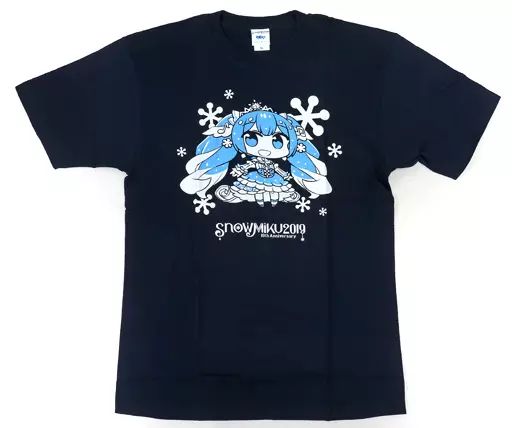 中古】Tシャツ 雪ミク オフィシャルTシャツ ブラック Mサイズ 「SNOW 