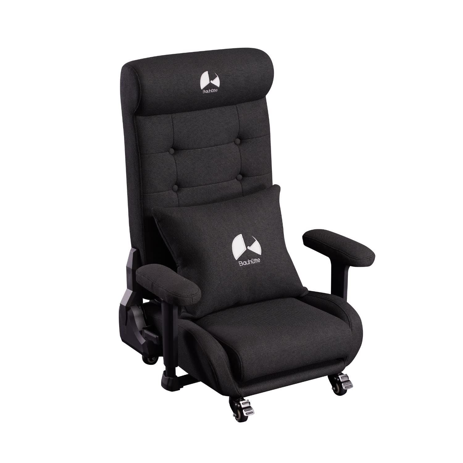特価 Bauhutte(バウヒュッテ) ゲーミングソファ座椅子2 GX-370-BK ブラック ファブリックタイプ スタンダード