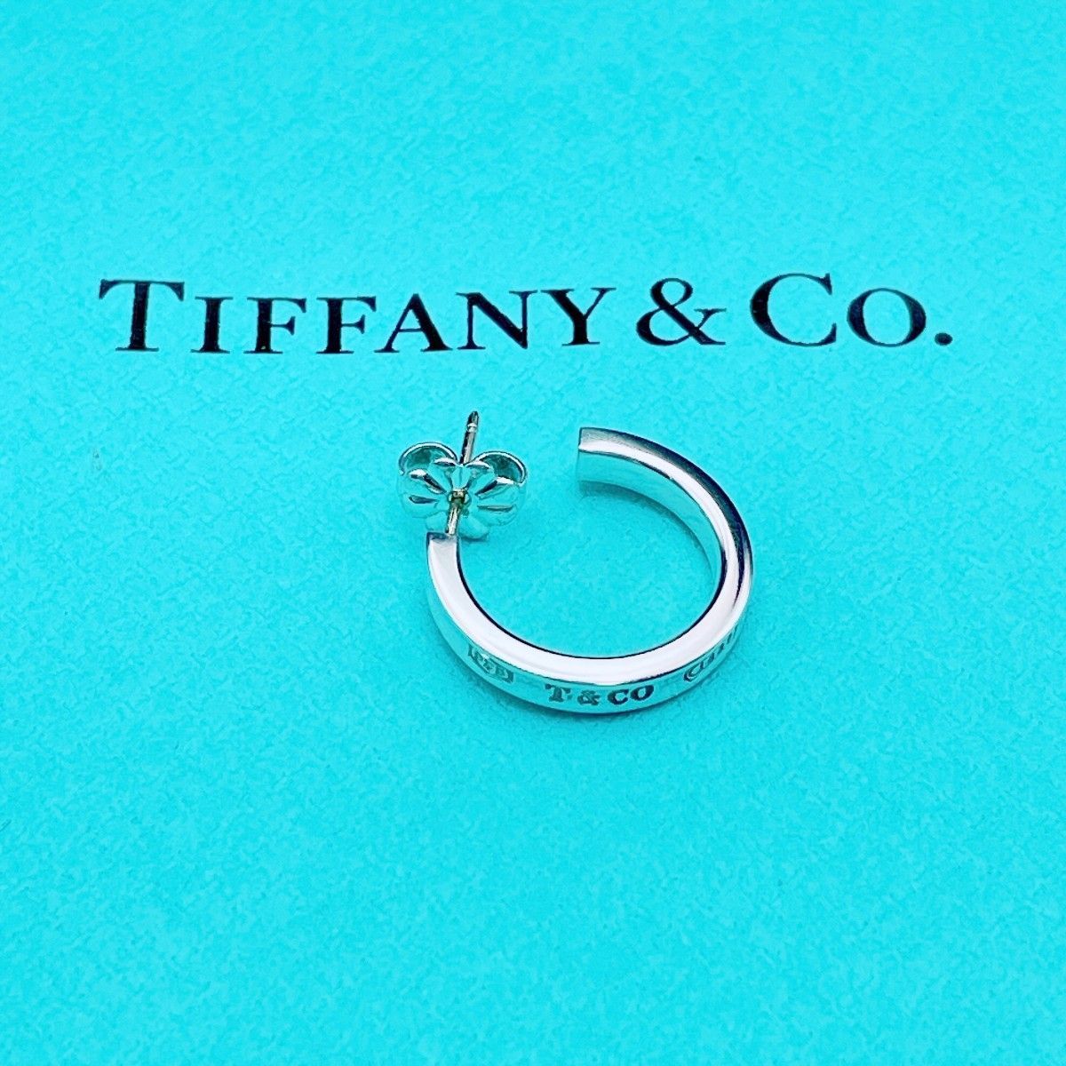 ◇ティファニー◇新品仕上済 Tiffany&Co. 1837 スモール フープピアス Ag925 片耳用 ブランド 2.1g 17,150円