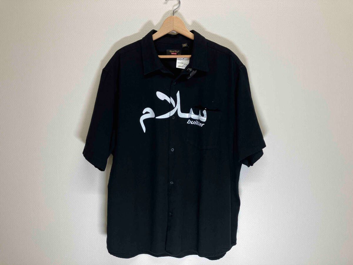 Supreme UNDERCOVER S S FLANNEL SHIRT 23ss 2023SS0330009 シュプリーム アンダーカバー 半袖シャツ フランネルシャツ ブラック XLサイズ