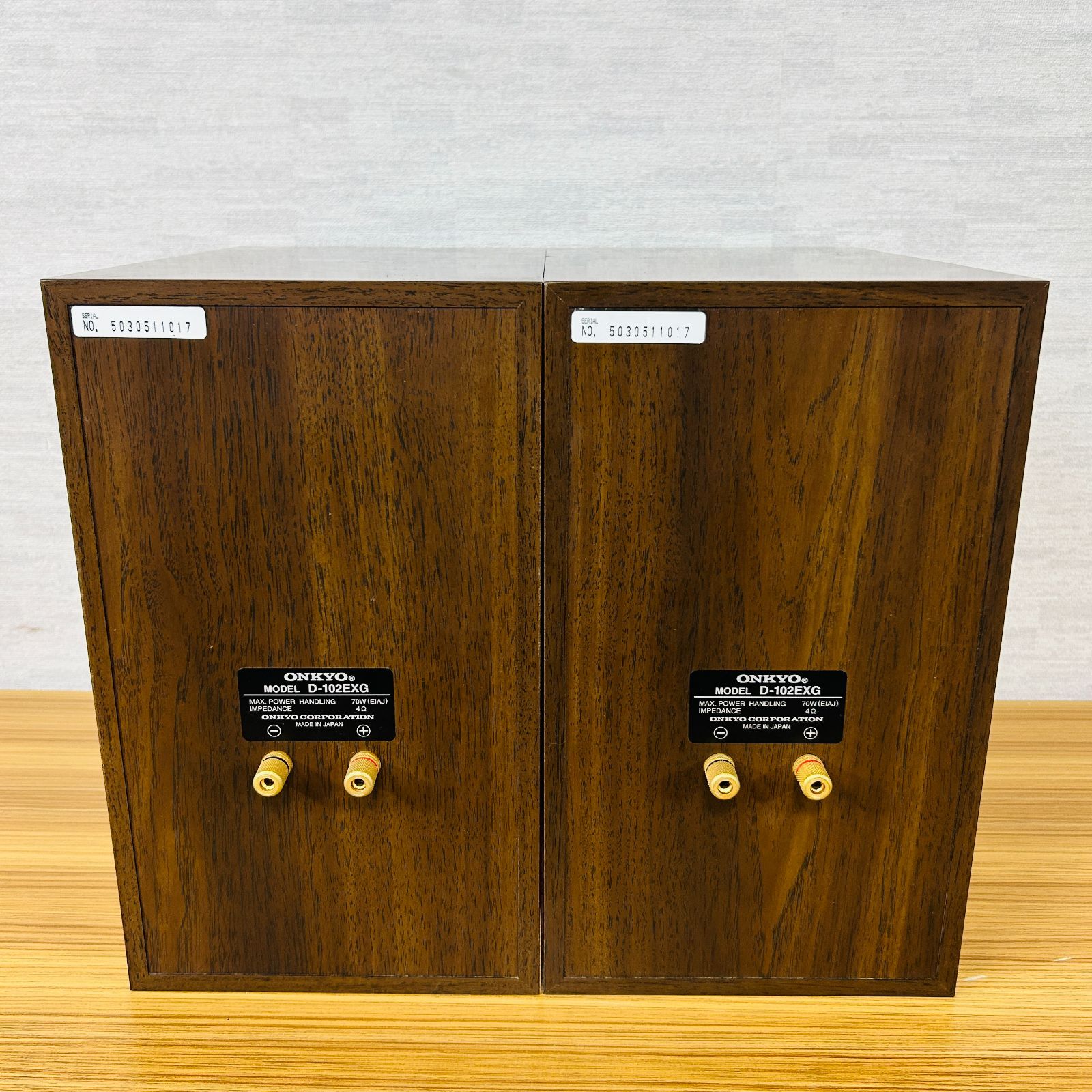 現状品】ONKYO オンキョー 2way・バスレフ・防磁スピーカー D-102EXG
