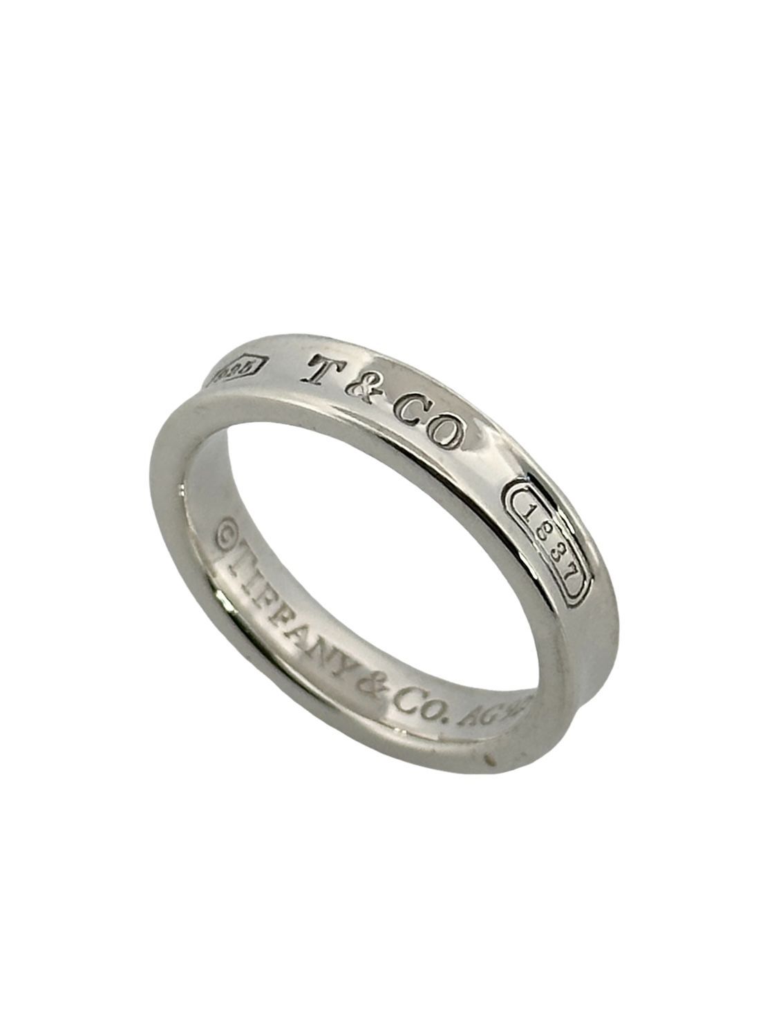 Tiffany & Co.ナローリング 11号 シルバー 925 刻印あり TIFFANY&Co. ティファニー ナローリング 指輪 925 シルバー 4.0g 11号